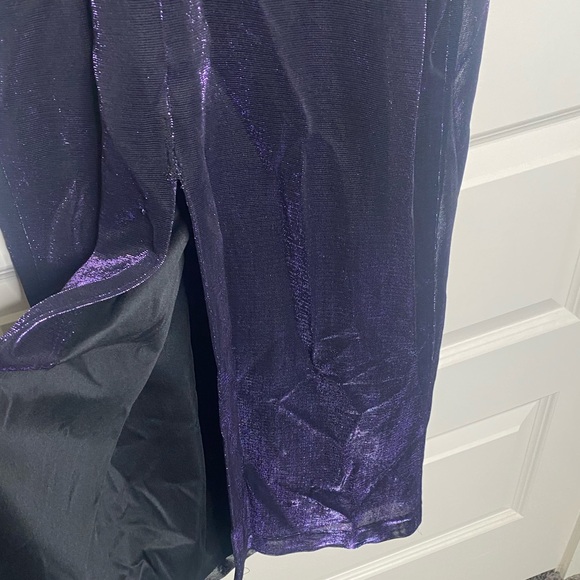Vintage whimsigoth purple shimmer dress - Picture 7 of 8